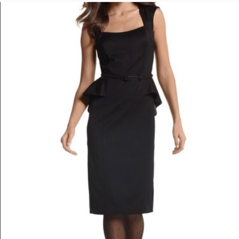 WHBM sz 12 belted peplum sheath